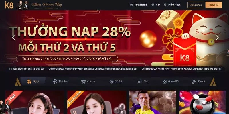 Các điều kiện đăng nhập K8BET